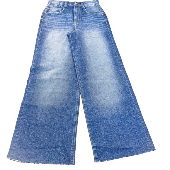 Kensie High Rise The Jessica Barrel Leg Retro Stretch Denim Jeans Size 4 / 27 - Picture 2 of 8